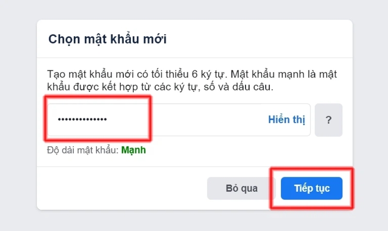 cách đổi mật khẩu facebook máy tính