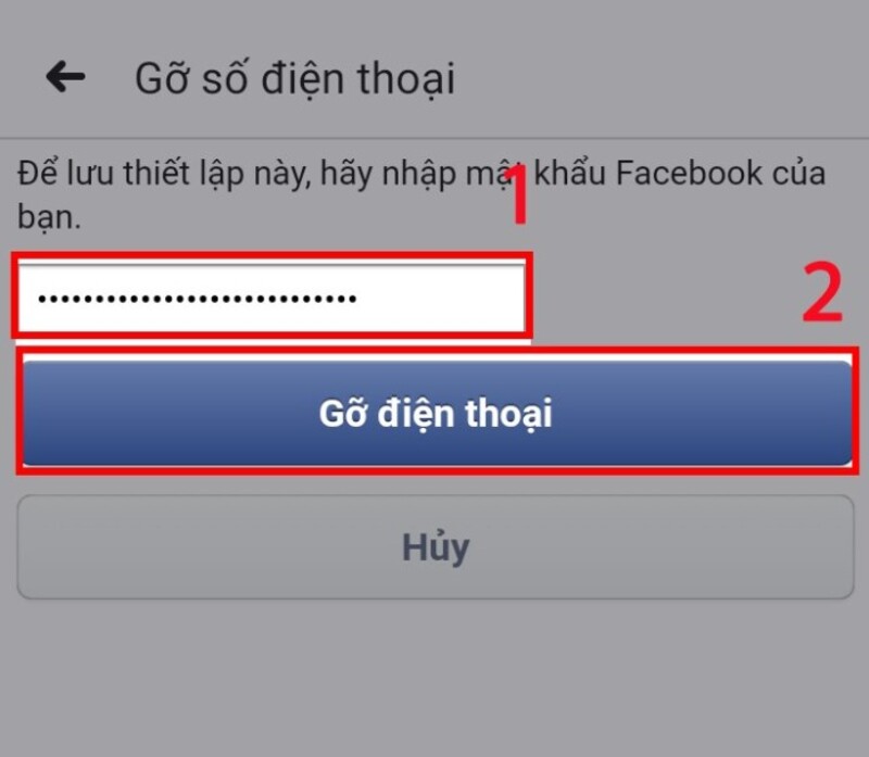 cách đổi số điện thoại trên facebook điện thoại