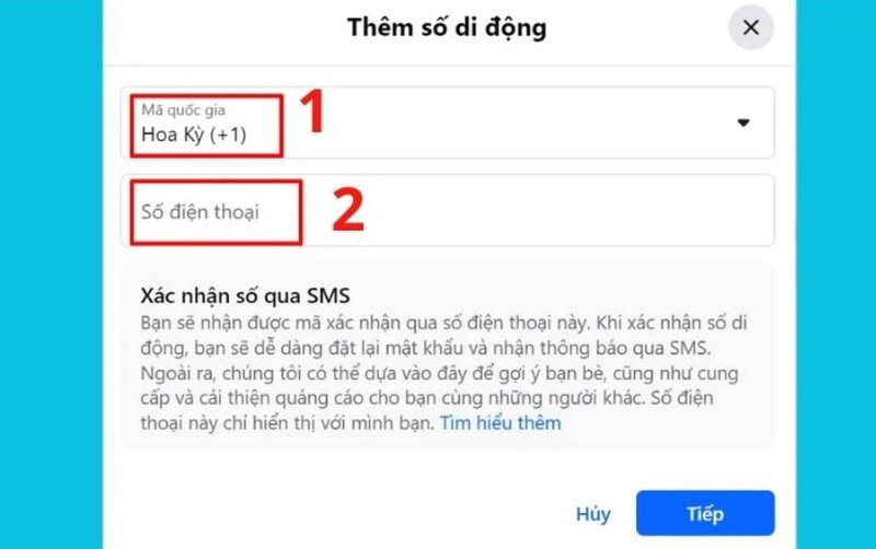 cách đổi số điện thoại trên facebook máy tính