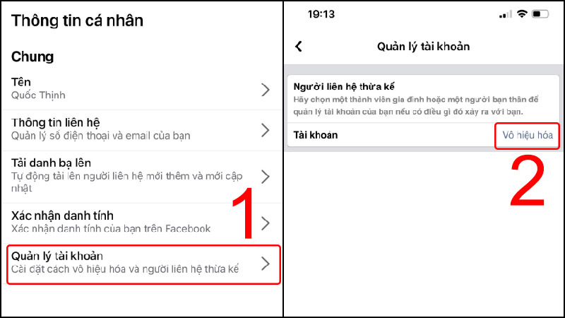 cách khóa fb tạm thời mobile