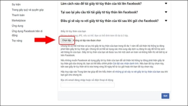 Cách lấy lại mật khẩu Facebook bằng CCCD