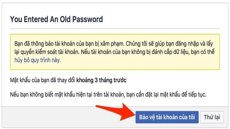 cách lấy lại mật khẩu Facebook vị hack