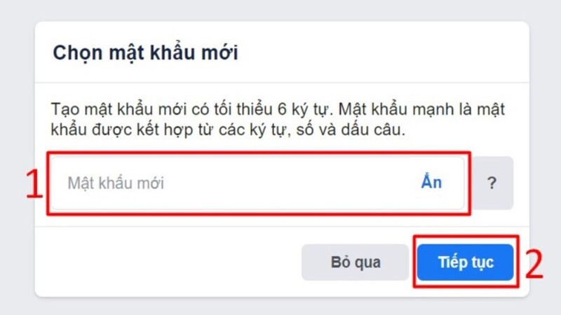 Cách lấy lại mật khẩu fb