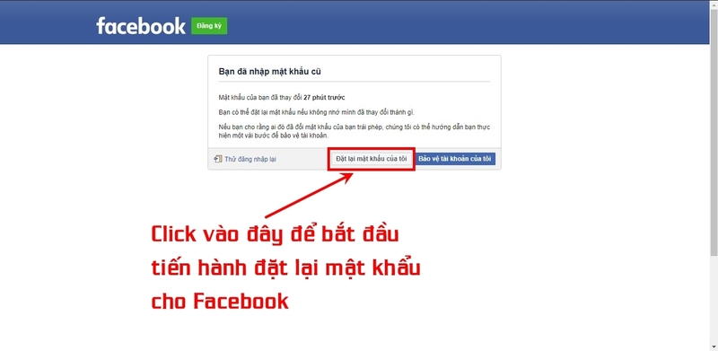 cách lấy lại mật khẩu fb bằng mật khẩu cũ