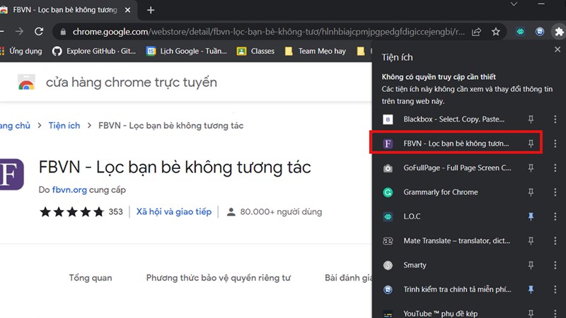 cách lọc bạn bè trên facebook máy tính