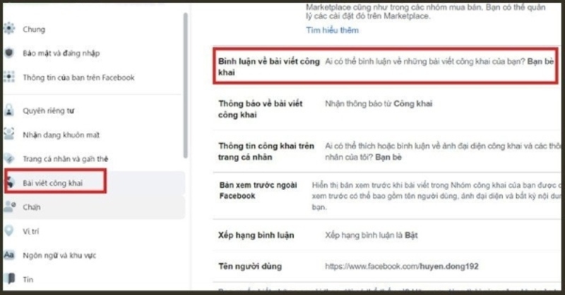 cách tắt bình luận trên facebook máy tính