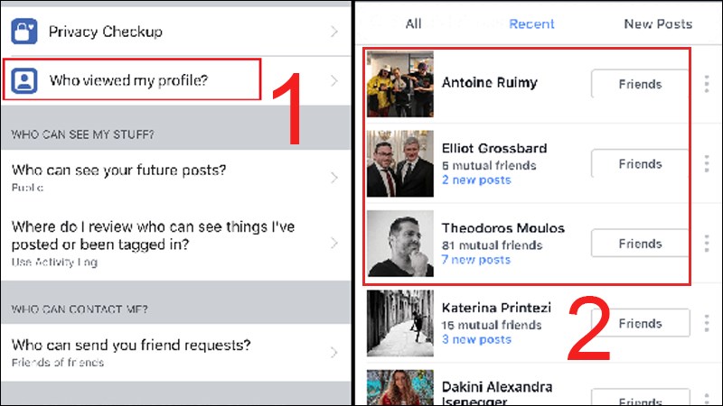 cách xem ai vào facebook của mình nhiều nhất iphone