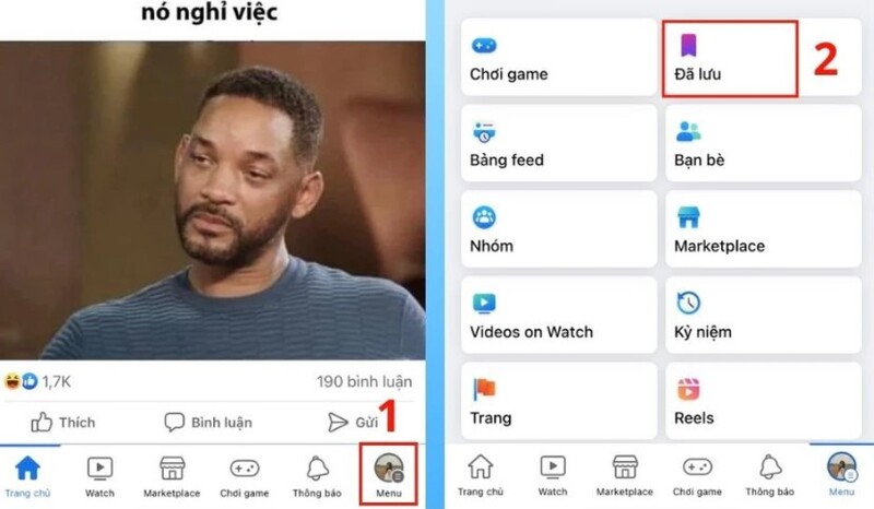 cách xem lại video đã lưu trên facebook