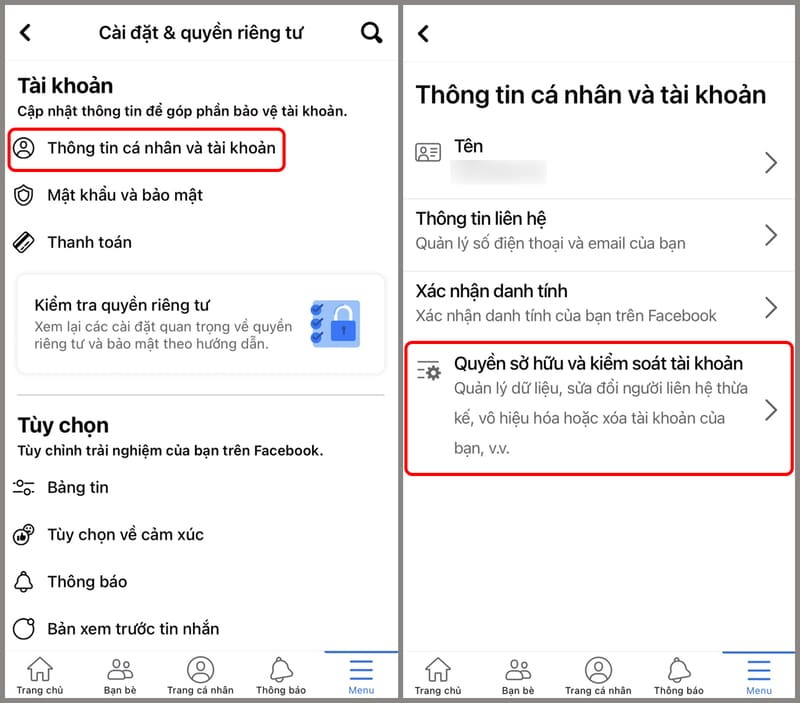 cách xóa facebook trên điện thoại