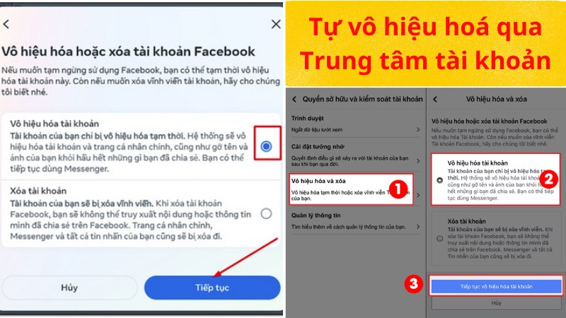 cách khoá fb tạm thời