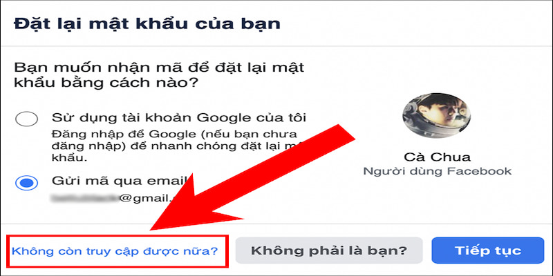 cách lấy lại fb