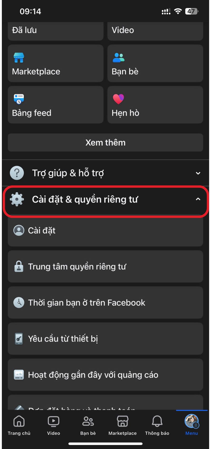 hướng dẫn bật thanh lối tắt trên fb