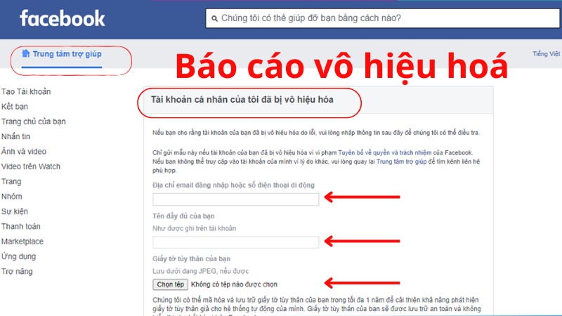 tạm thời vô hiệu hoá tài khoản fb có sao không