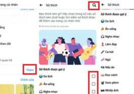 thêm sở thích fb